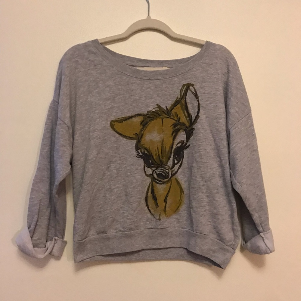 Bambi artist collection crew neck sweatshirt sz S